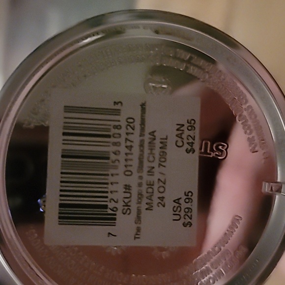 Starbucks 2023 Holiday Silver Chrome Grid Tumbler 24oz Venti Size - Picture 8 of 8